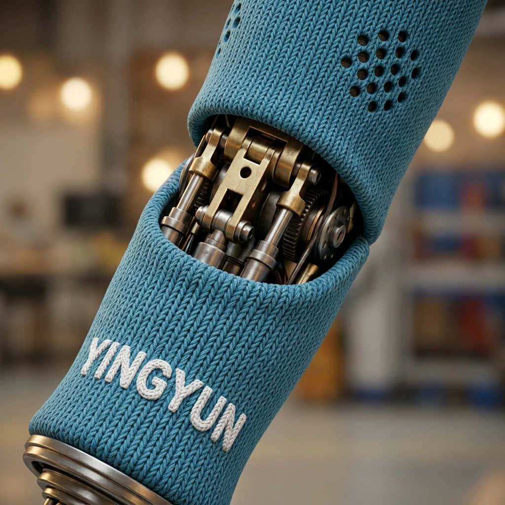 Blue knitted Roboskin